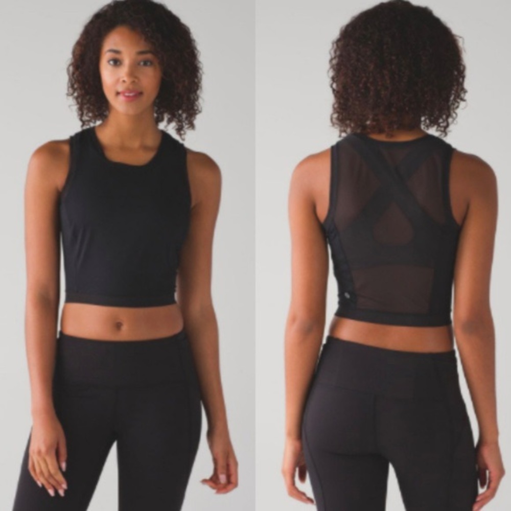 Lululemon sheer crop top size 6